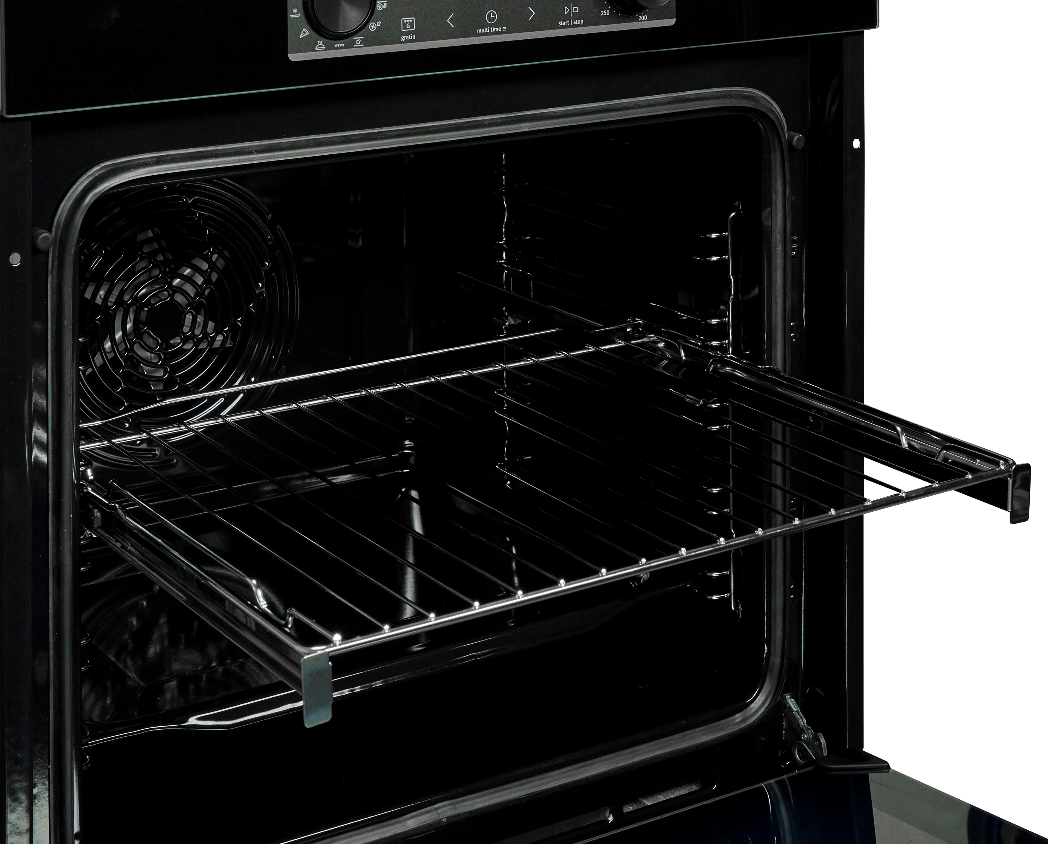 GORENJE Backofen-Set Black Pacific Basic Set, mit 1-fach-Teleskopauszug, Aqua Clean