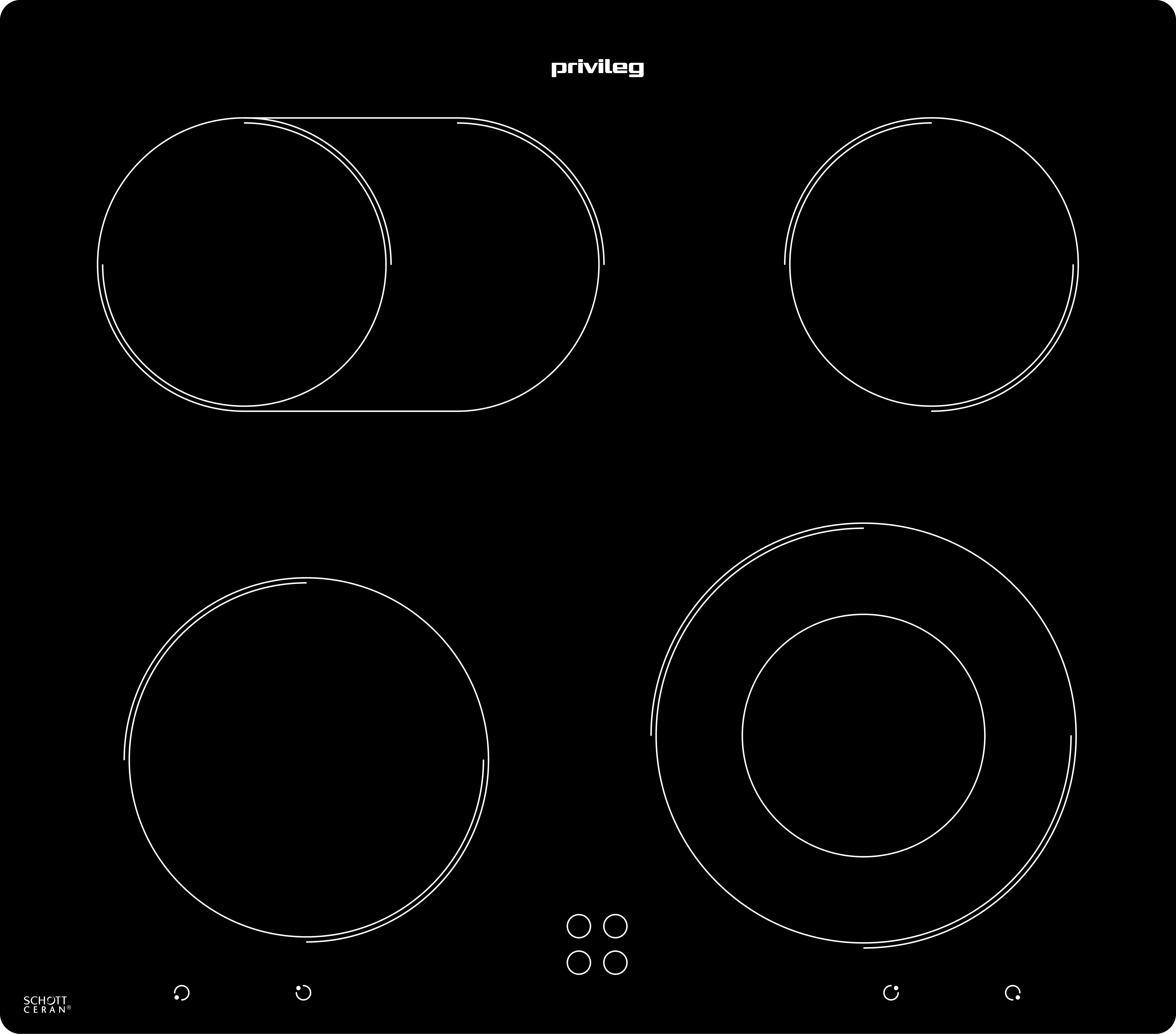 Privileg Elektro-Herd-Set SET PVO 505 IN, Hydrolyse