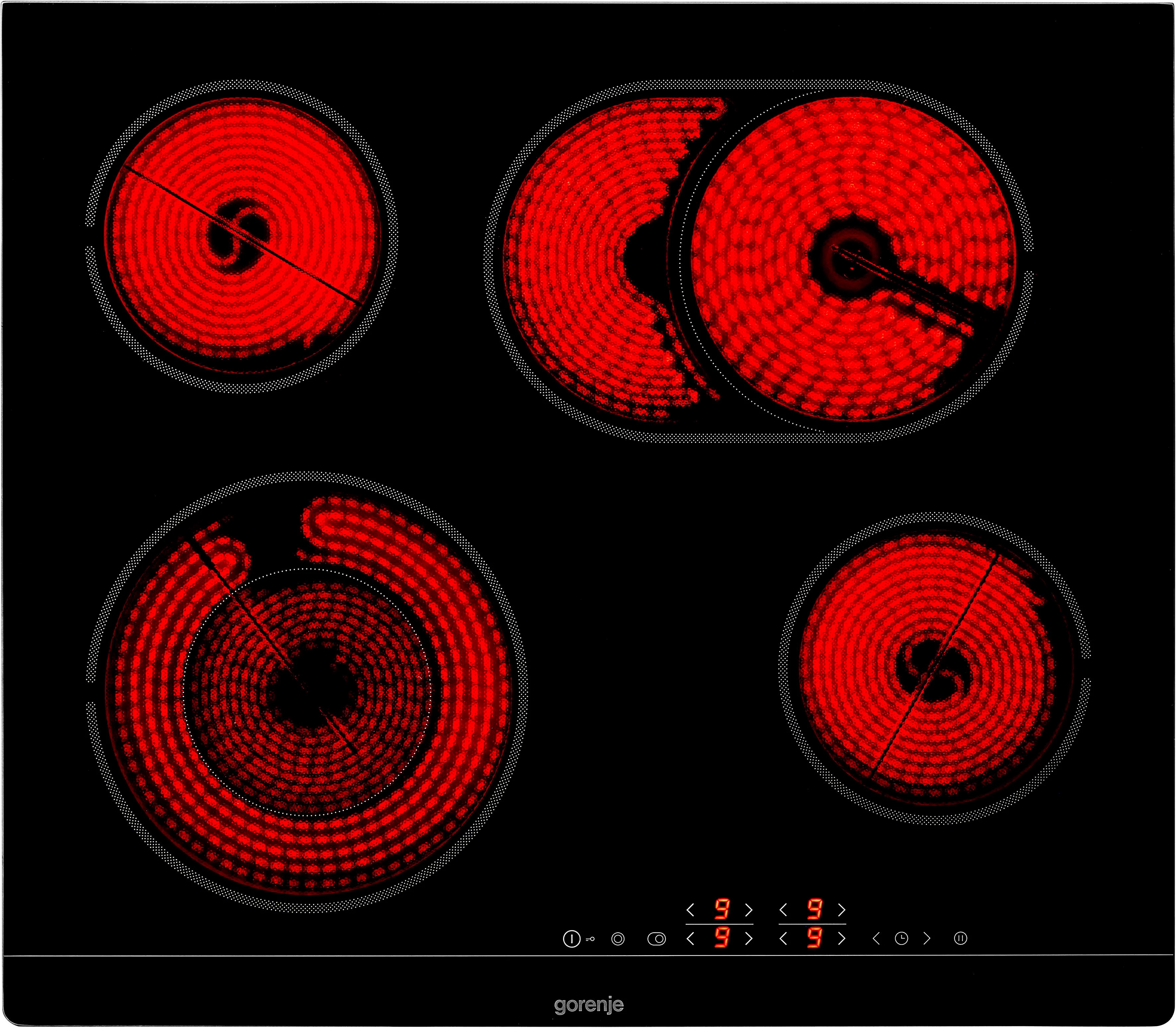 GORENJE Backofen-Set Black Pacific Basic Set, mit 1-fach-Teleskopauszug, Aqua Clean