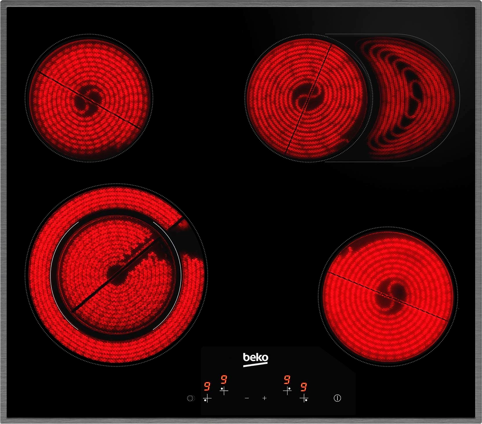 BEKO Backofen-Set BBSM12320X, mit Teleskopauszug nachrüstbar